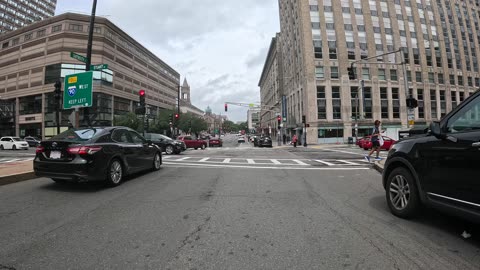 Bike Tour of DARTMOUTH Street in the Back Bay of Boston, Massachusetts