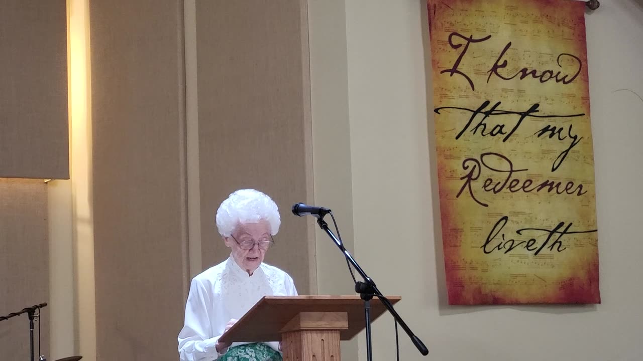 Church of God 7th day KC MO Poem Reading Sabbath July 13, 2024