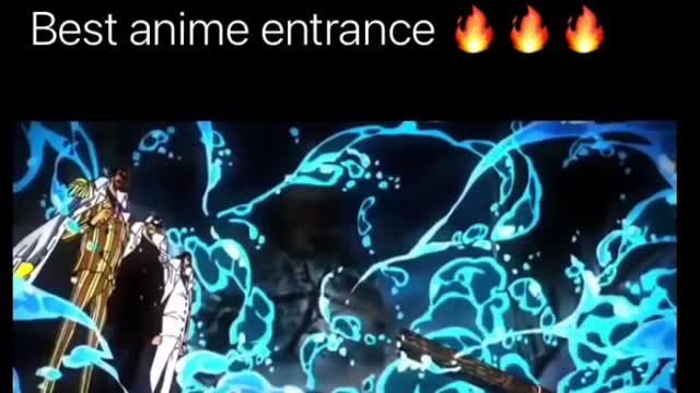 Best anime entrance