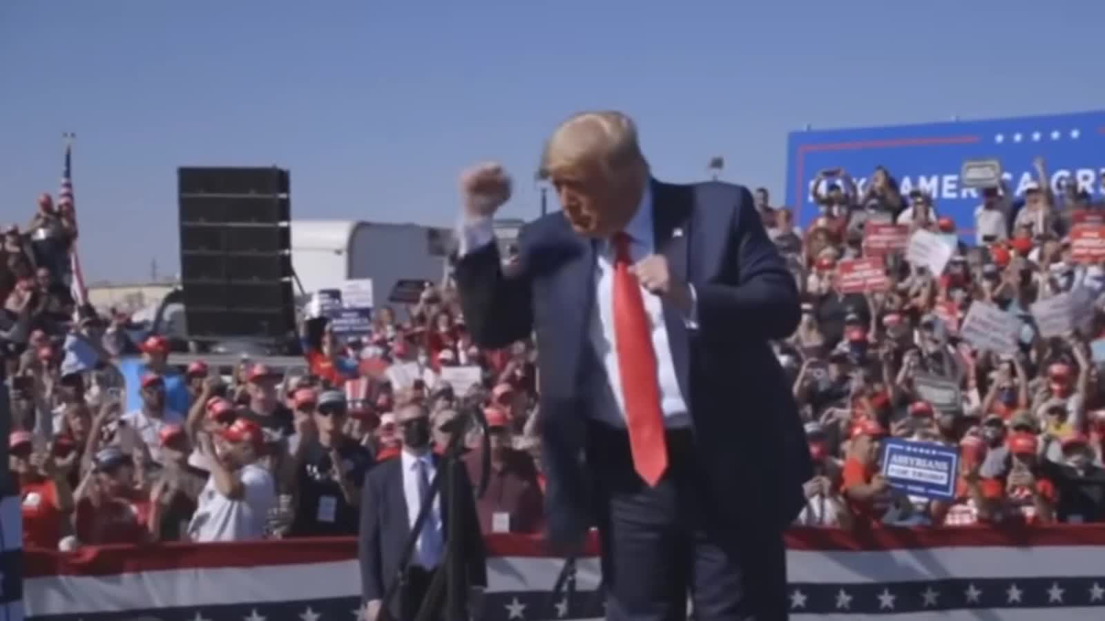 President Trump dance MAGA