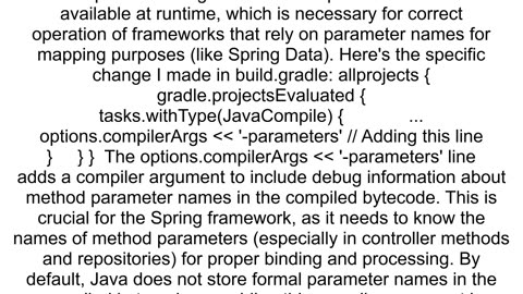 Missing parameter name in MongoDB repository causing MappingException