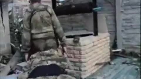 Raw footage of two Russian medics hitting a mine