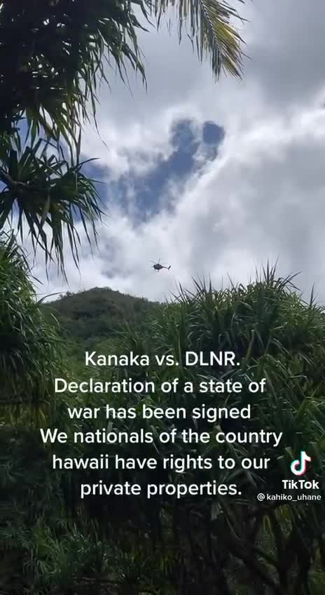 Hawaii declaration of a country