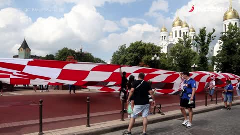 96-metarskanavijačka zastava u Kalinjingradu