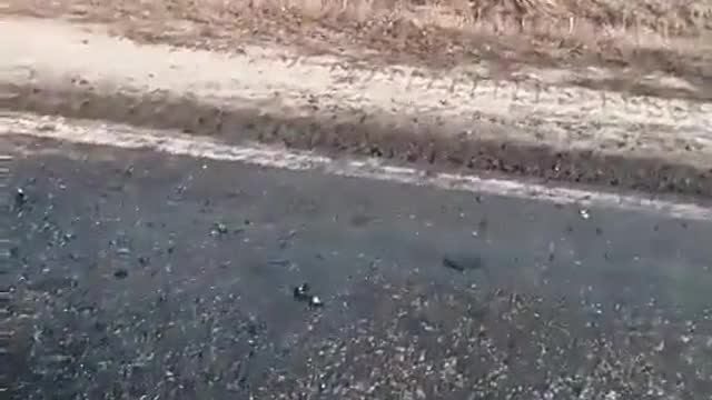 Ukraine War - Smashed Russian Trucks