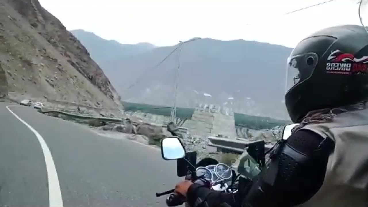 Bike riding on 8th wonder of the world KKH