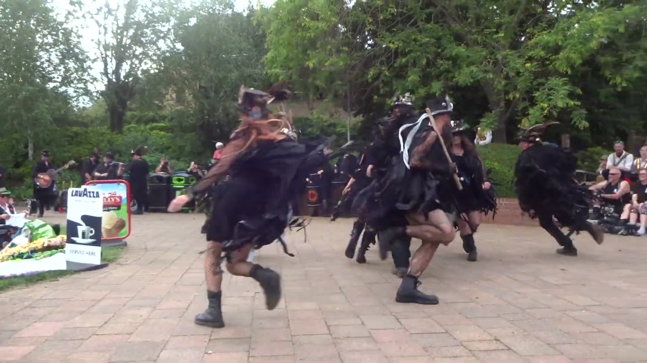 Beltane Border Morris - Cross Tree - Abbey Gardens - Evesham - 24 Jun 23