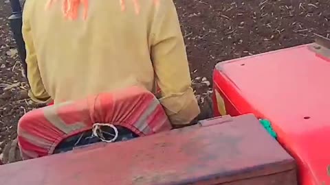 Farmer is doing farming with new technology