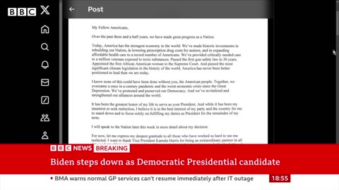 Joe Biden ends re-election campaign | BBC News