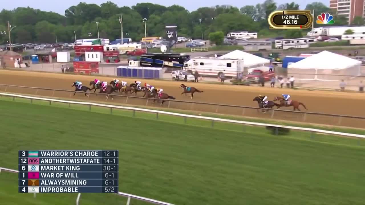 Preakness Stakes 2019 (FULL RACE), jockey John Velazquez thrown from horse | NBC Sports