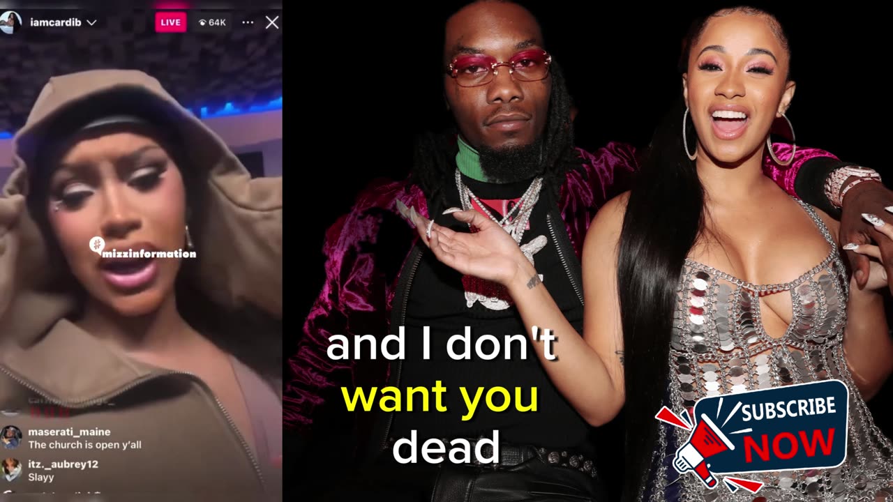 Cardi B Trashes rapper Offset’s "I will F*ck someone better than him on Insta Live (PART TWO )