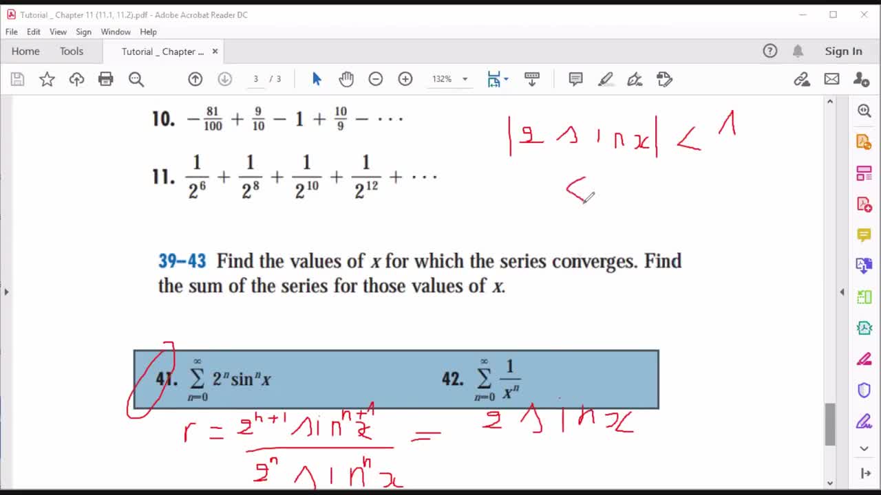 Math (calculus 211) Week 14 Tutorial 11.1-11.2 Part 2 and CH 11.3 and Tutorial 11.3