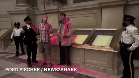 CRAZED Climate Activists Attack The Constitution In Absurd Stunt