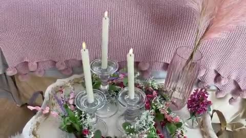 Glass Candlesticks