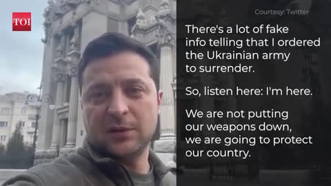 Ukraine President in new video; We are not putting our weapon down | we will protect our country 2