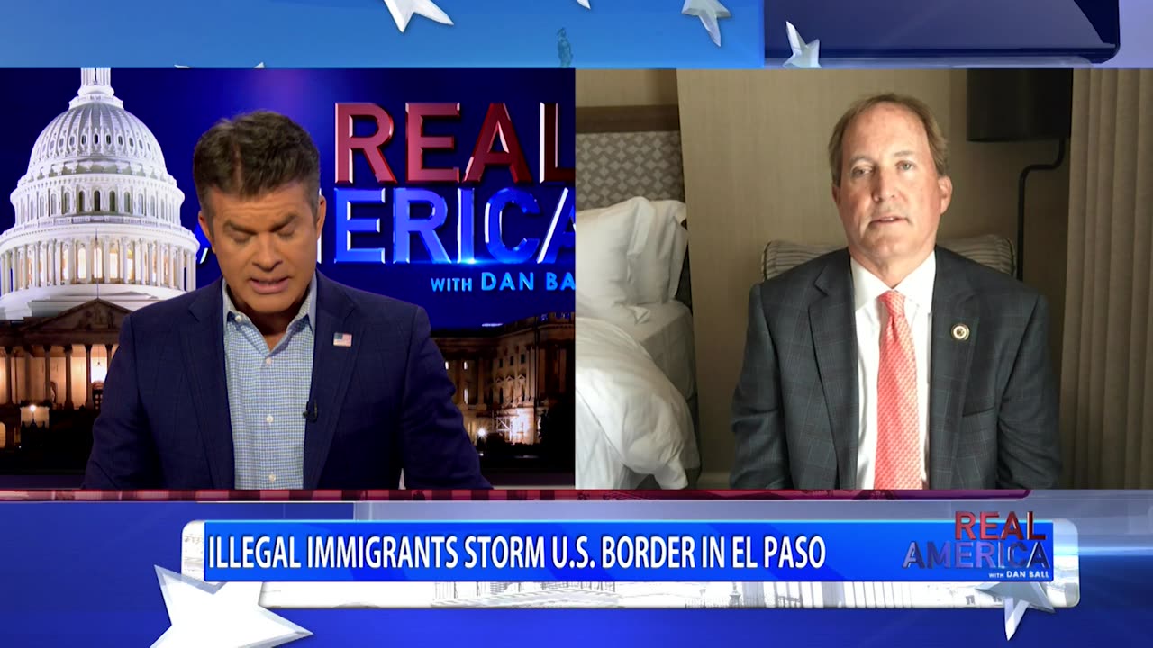 REAL AMERICA -- Dan Ball W/ AG Ken Paxton, Biden's Border Bloodbath, 3/22/24