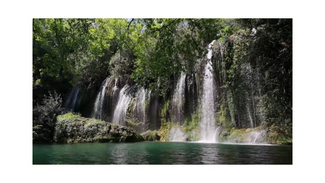 Beautiful Water Falls among deep forest