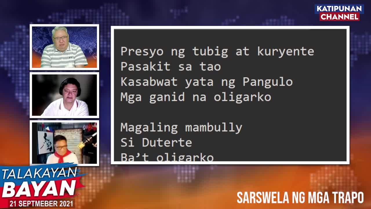 Sarswela ng mga Trapo | Talakayan Bayan