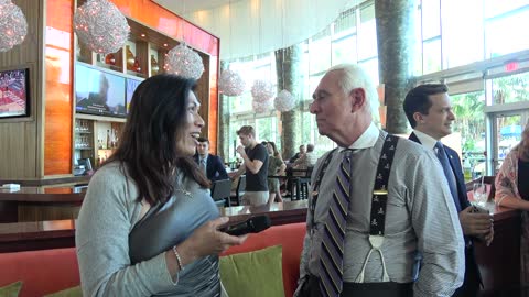 Roger Stone gives me a few mins at Hyatt Regency Orlando CPAC2021
