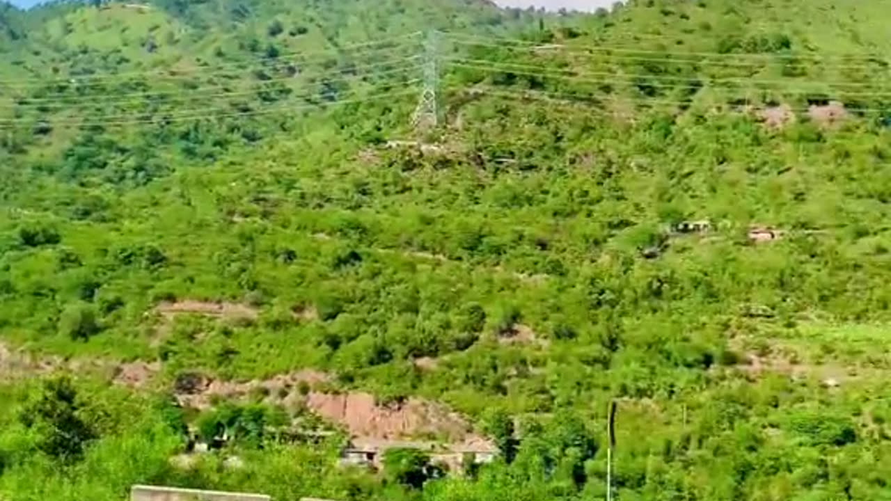 Green hill in kashmir near dhalkot