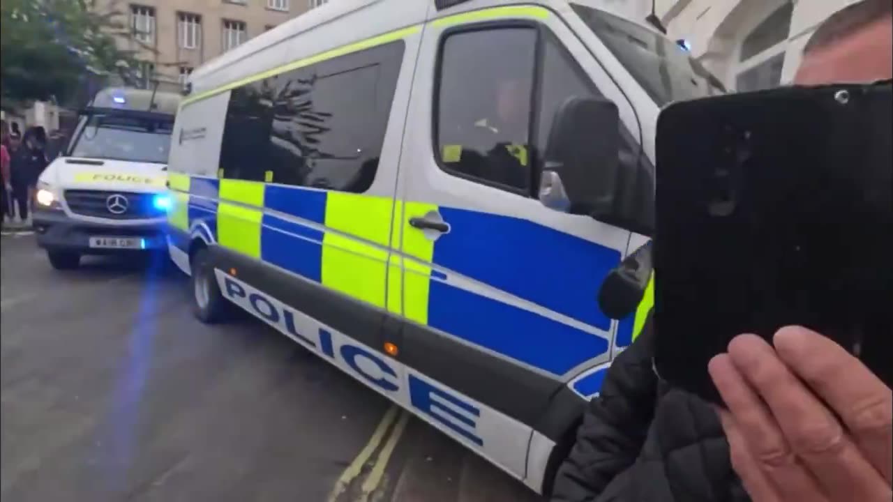 The moment DJE Media is hit by a brick whilst streaming Plymouth.