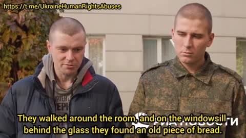 The Russian military captured in Ukraine were tortured by local security forces