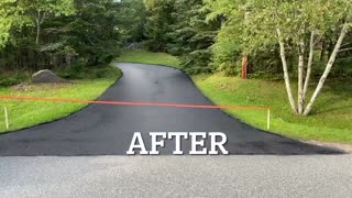 Professional Asphalt Spray Sealing: “Some Before and After” Top Coats Pavement Maintenance