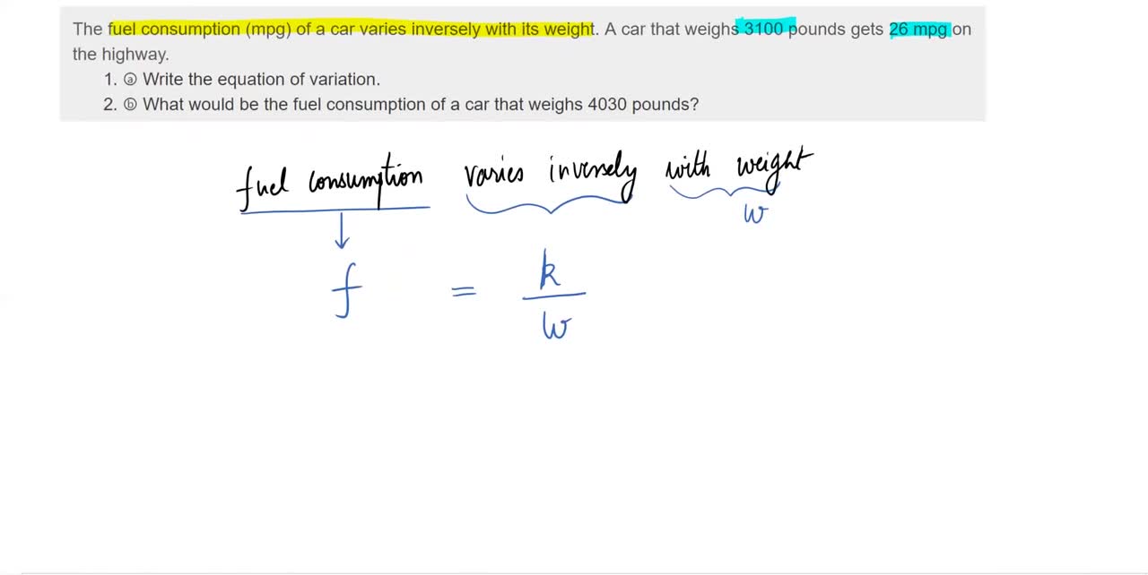 Math62_MAlbert_8.9_Use direct and inverse variation