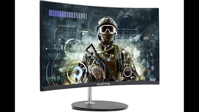 Sceptre Curved 24" 75Hz Professional LED Monitor 1080p 98% sRGB HDMI VGA Build-in Speakers