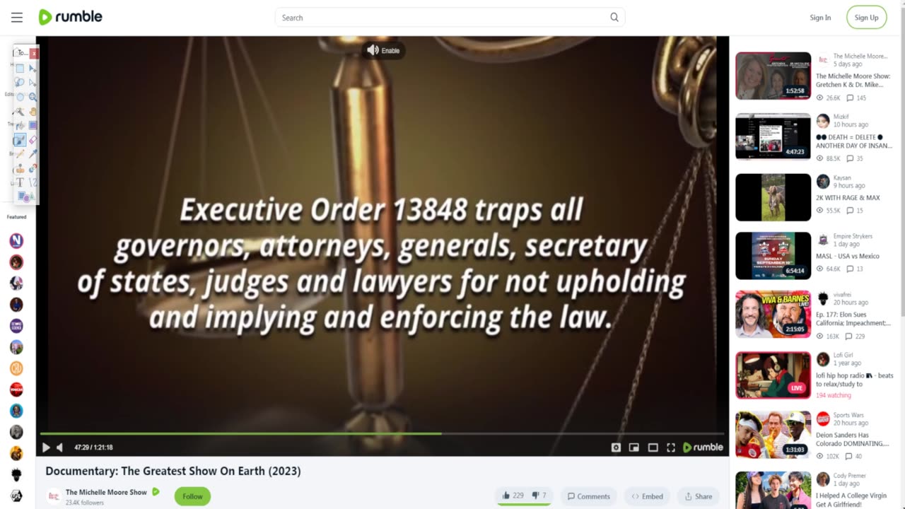 rumble - executive order 13848 traps all governors, attorneys, generals, secretary of states,