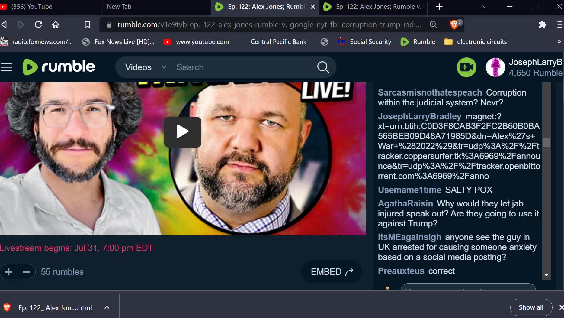 Display Rumble Rants