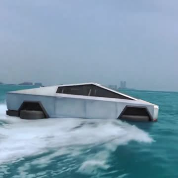 🚨WATCH: Mod package that enables Cybertruck to traverse at least 100m of water as a boat