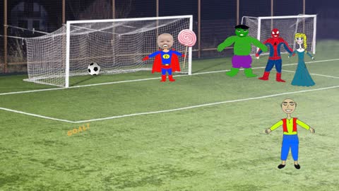 Soccer Challenge ツ ➩ Spiderman, Superbaby, Hulk, Frozen Elsa