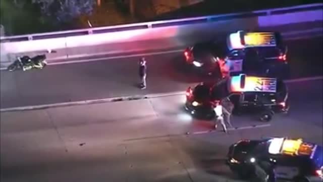 Dangerous High Speed Motorcycle Police Pursuit In Los Angeles...