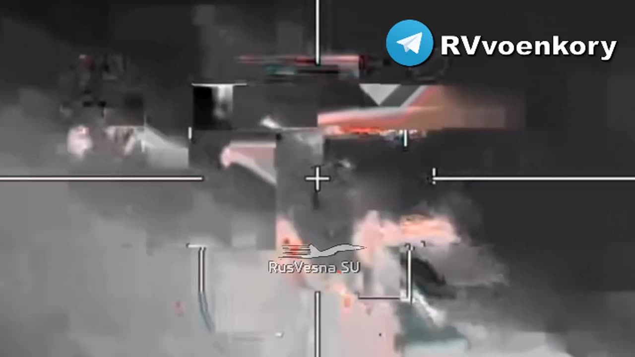 🇷🇺🇺🇦 Destruction of Ukrainian self-propelled gun and it's crew in kursk region.