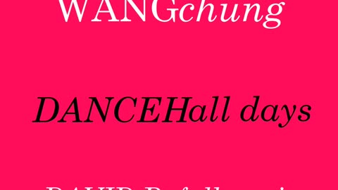 Wang Chung - Dance Hall Days (David R. Fuller Mix)