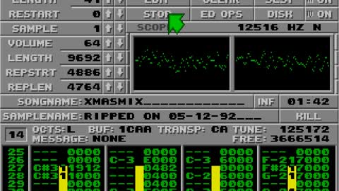 Amiga and Atari ST Protracker Music Mods - Christmas Mix