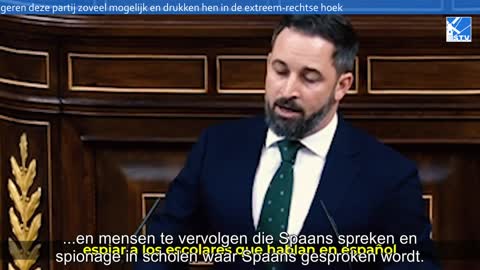 Prachtige speech Santiago Abascal tegen kartel