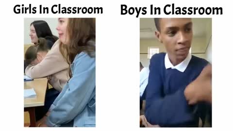 HOW GIRLS AND BOYS IN CLASSROOM