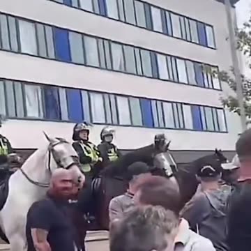 Balaclava-clad 'demonstrators' outside migrant hotel in Rotherham