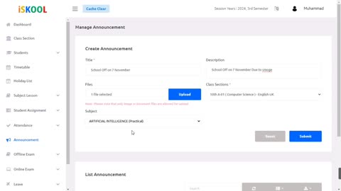 How to Manage Teachers Portal Part-5 in iSkool ERP 2025