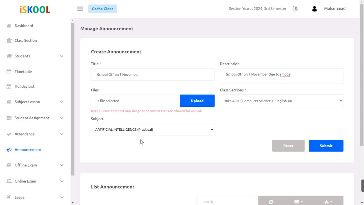 How to Manage Teachers Portal Part-5 in iSkool ERP 2025
