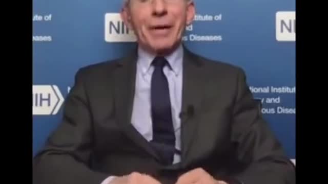 Proof that Fauci is a liar