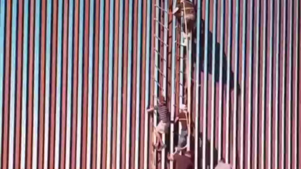 ►🚨▶◾️🇺🇲 🇲🇽 ⚡️US-Mexico border wall CLIMBERS. Fun times.