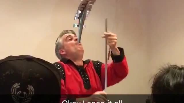 Man Swallows 10 Swords!