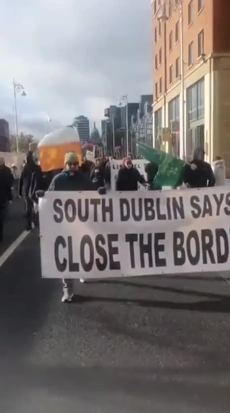 #Ireland #Dublin The Irish demonstrate to stop immigration