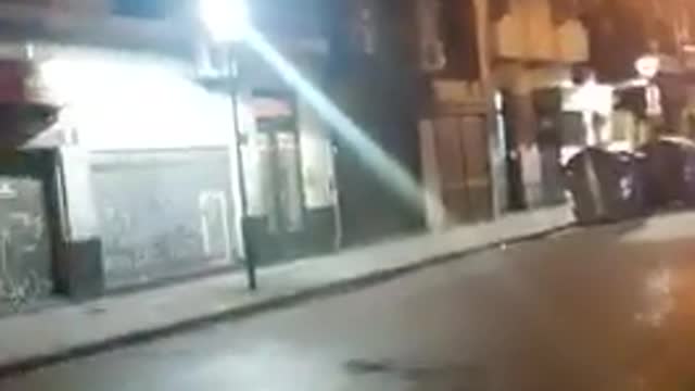 Guy kicks drink and falls down