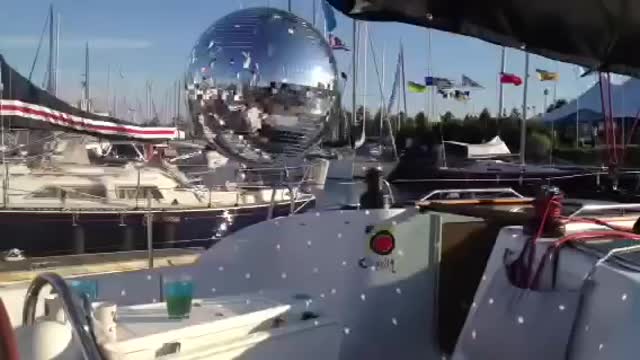 Disco Ball on a yacht! Only with Psycho Skipper!