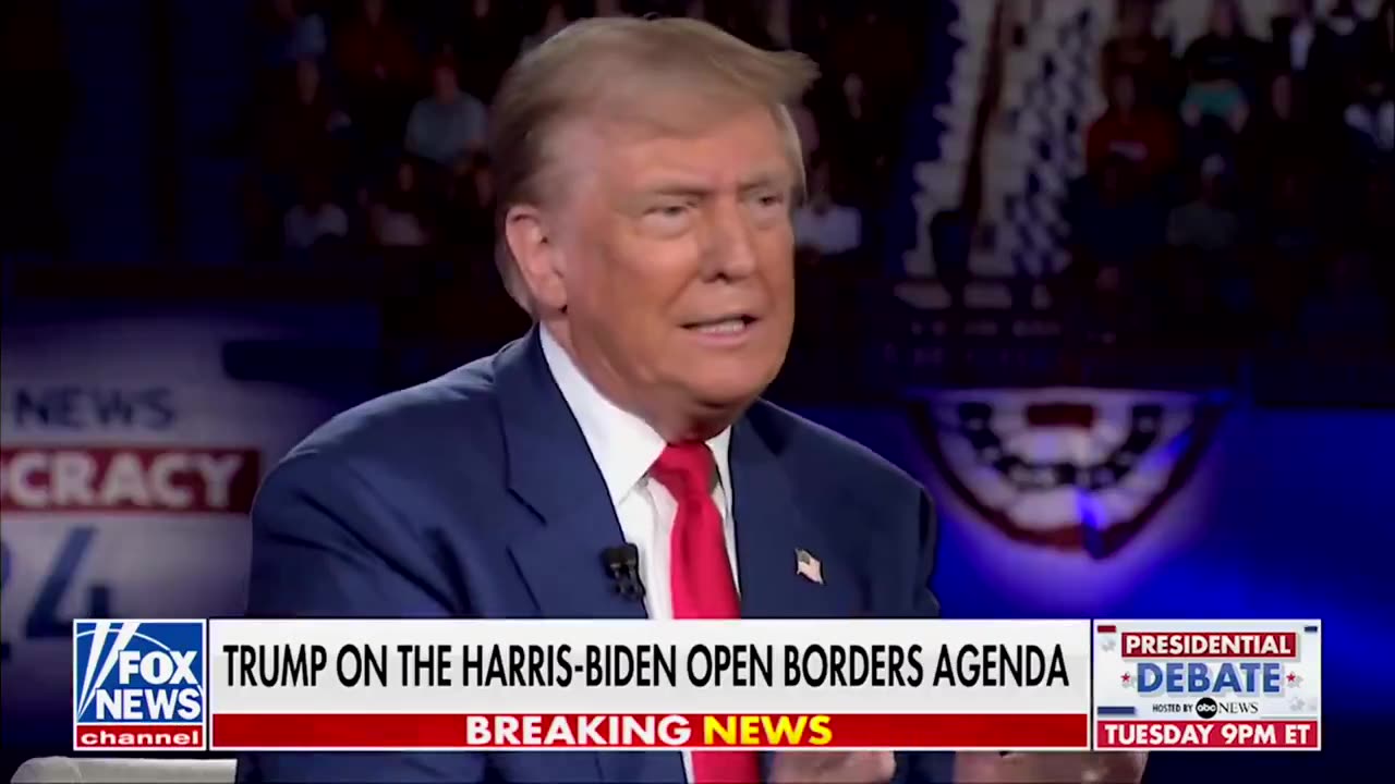 TRUMP: "[Kamala] wants open borders... She was the border czar, whether you like it or not...