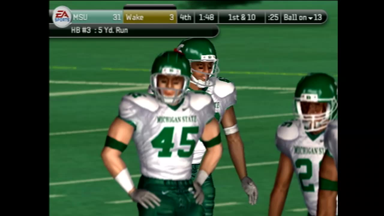 NCAA Football08 (Ps2) Michigan State vs Wake Forest Part4